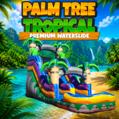Palm Tree Tropical Premium Waterslide