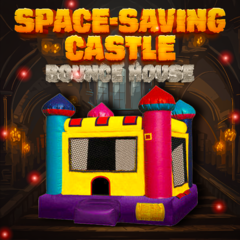 Space-Saving Castle Bounce House