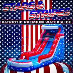 Stars and Stripes Patriotic Premium Waterslide