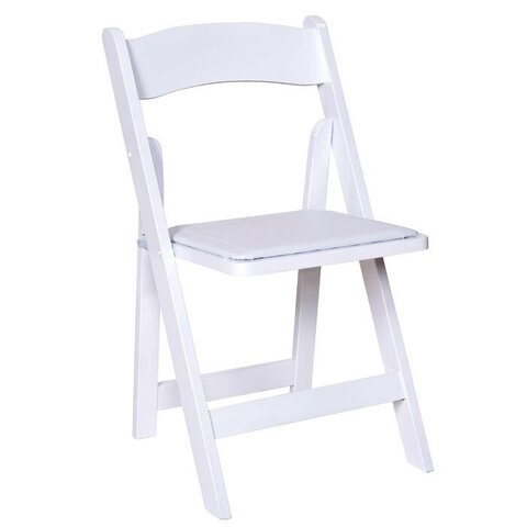 Resin White Folding Chair