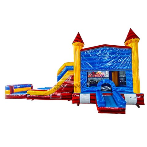 Heatwave Dual Lane Bounce House with Slide (Wet/Dry)