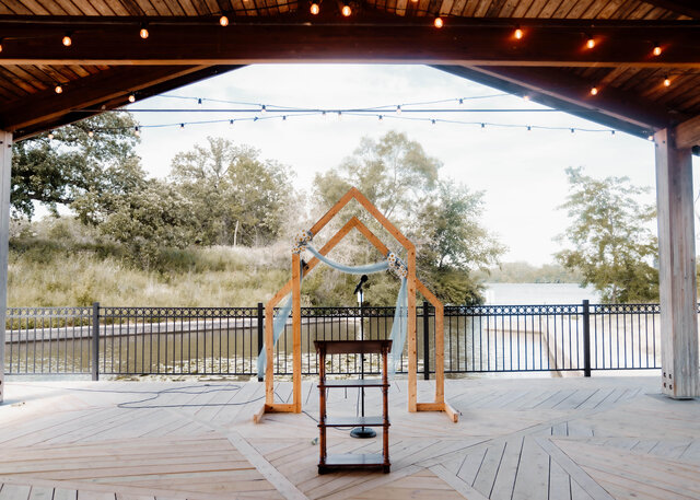 Double Triangle Wooden Arch