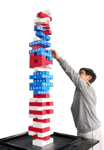 Giant Flag Jenga