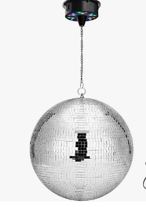 16 inch Disco Ball and spinner