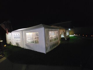 White Party Tent with walls or windows 10x30