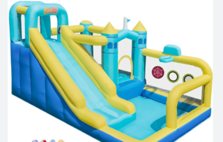 Teal and Yellow 8 in 1 Gameplay Bounce House