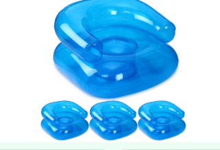 Inflatable bean bags blue