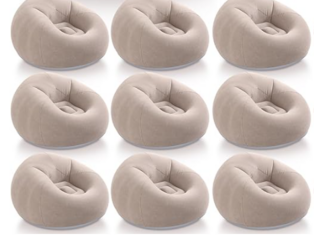 Inflatable bean bags brown