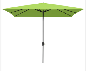 Green Umbrellas and Umbrella Stand