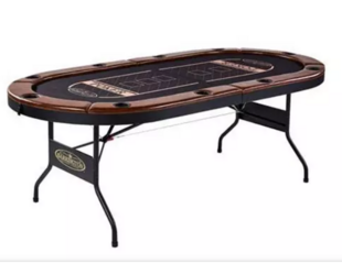 Poker Table with 10 Chairs