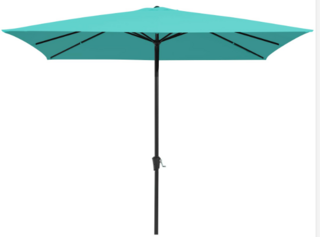 Teal Umbrella and Umbrella Stand