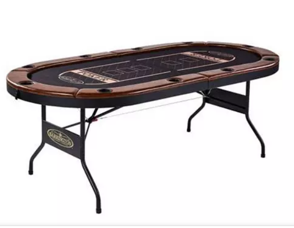 Poker Table with 10 Chairs