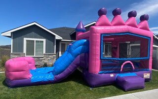 Tiara Bounce House with Water Slide