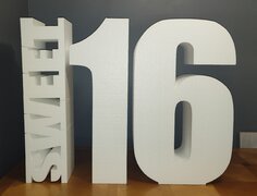 FREE-STANDING LETTER & NUMBER PROPS