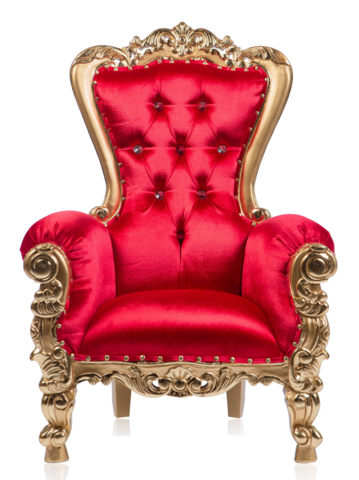 KIDS Red Velvet / Gold Throne