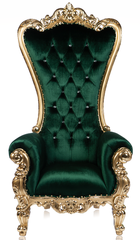 $Money$ GREEN VELVET / GOLD (Shellback Throne)