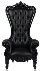 BLACK LEATHER / BLACK (Shellback Thrones)