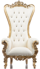 IVORY LEATHER / GOLD (Shellback Throne) 