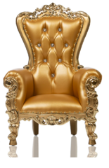 KIDS Gold Leather / Gold Throne