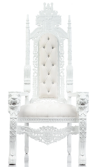 WHITE LEATHER/ WHITE (Lionhead Throne) 