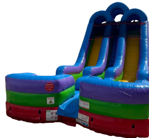 18' Double Lane Dry Slide