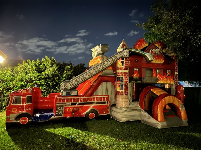 Firetruck Bounce House Slide Rental Memphis