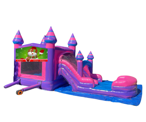Snowman Theme Bouncer with Dual Slide in Memphis