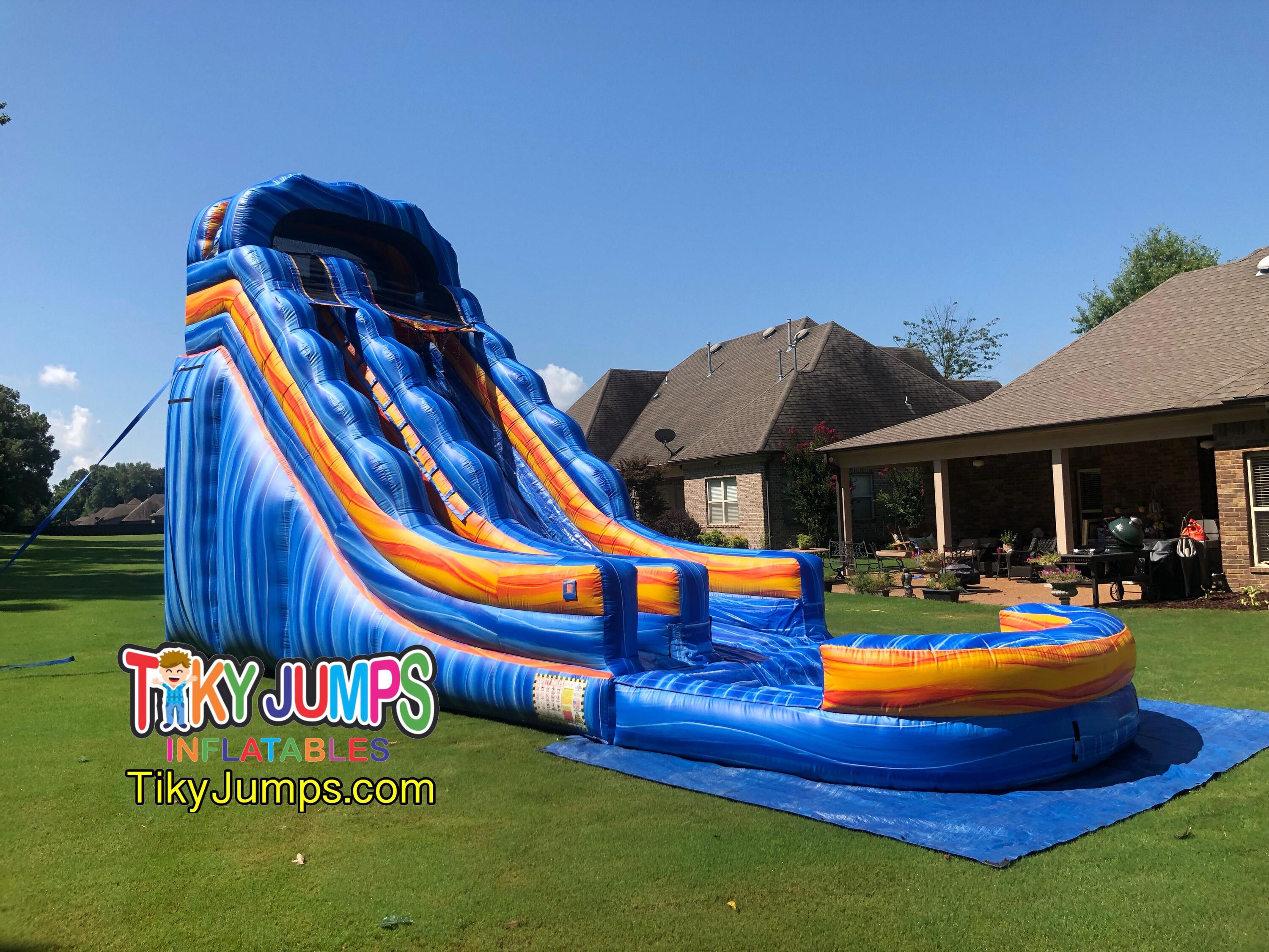 The 20' Blue Electric Water Slide
