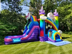 Unicorn Bounce Slide Rental