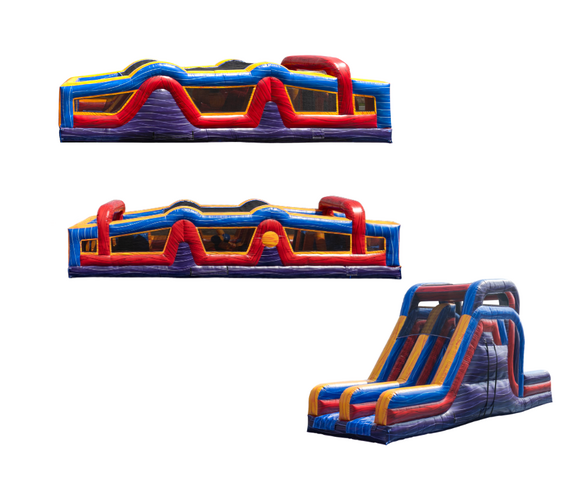 110ft Marble Mania Warped Wall Obstacle Course SPLIT