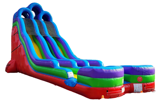 24’ Retro Double Bay Wet or Dry Slide