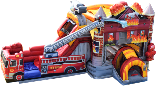 Fire Truck Bounce House Rental | Memphis TN | Tiky Jumps