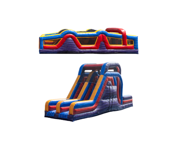 70ft Warped Wall Marble Mania Obstacle Course SPLIT