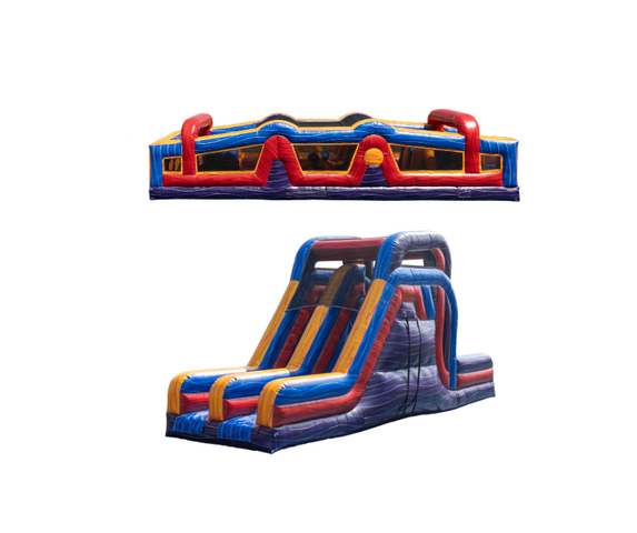 75ft Warped Wall Marble Mania Obstacle Course SPLIT