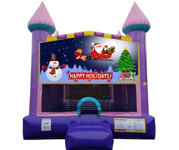 Happy Holidays Dazzling Bounce House