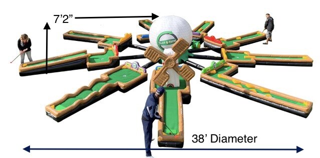 9 Hole Inflatable Mini Golf