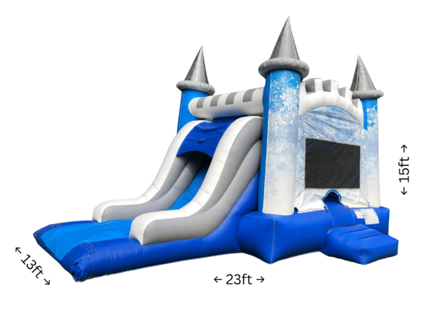 Snowflakes Bounce House-Slide Dry