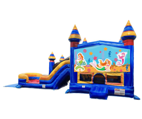 Blueish Mermaid Bounce Dual Slide