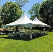 20x40ft Party Tent Package with 12 Tables & 72 Chairs