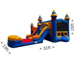 Blueish Bouncer Dual Slide Wet or Dry