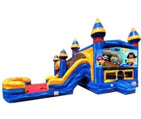 Blueish Little Pirates  Bounce Dual Slide Wet or  Dry