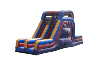 18ft Marble Mania Warped Wall Slide Backload