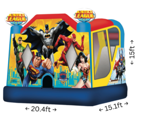 Justice League Bounce House-Slide $395