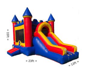 Primary Colors Bounce House Slide
