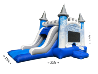 Snowflakes Bounce House with Slide