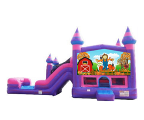 Purplish Fall Fest Bounce Dual Slide