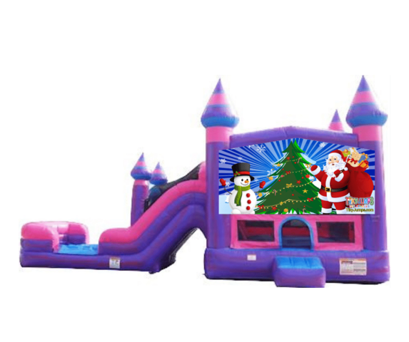 Purplish Christmas Bounce Dual Slide