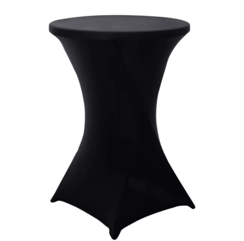 Black Highboy Spandex Cocktail Table Cover