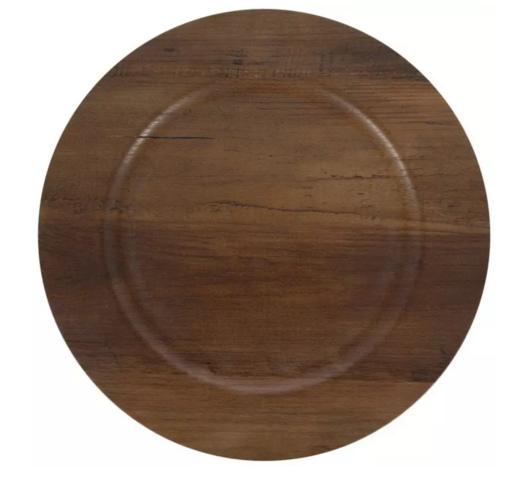 Rustic Wood Charger Plate