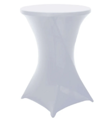 White Highboy Stretch Cocktail Table Linen